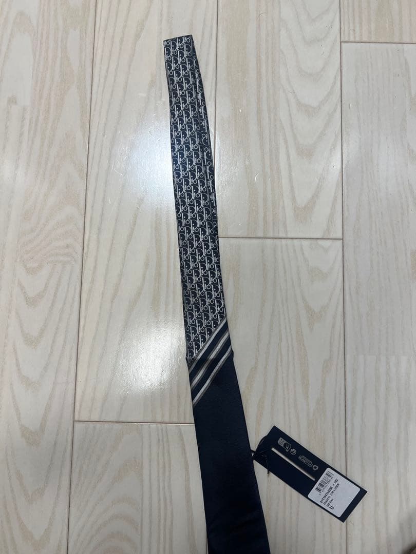 Dior ネクタイ ネイビー/ブラック
