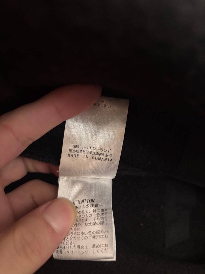 LEMAIRE ブラック ラップコート