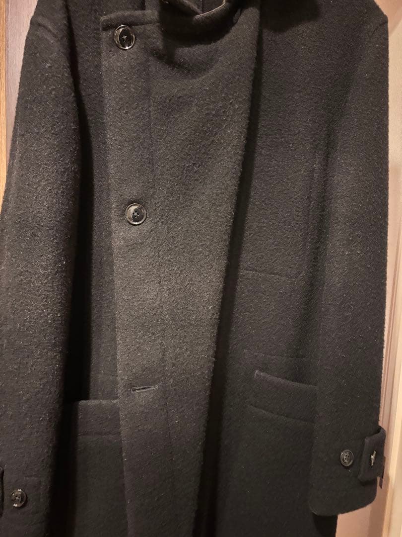 LEMAIRE ブラック ラップコート