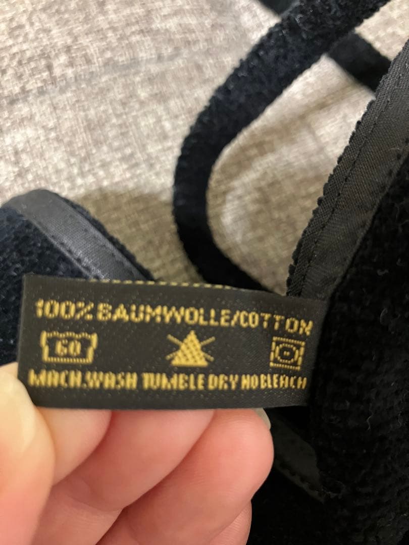 【新品タグ付き】FEILER　フェイラー　花柄刺繍エプロン ブラック