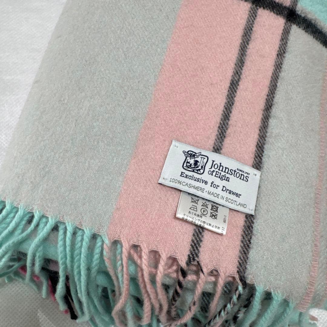 drawer 別注カシミヤストール johnstons ジョンストンズ