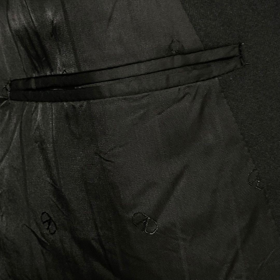 美品 VALENTINO ブラックフォーマルスーツ ダブル カジュアル カシミヤ