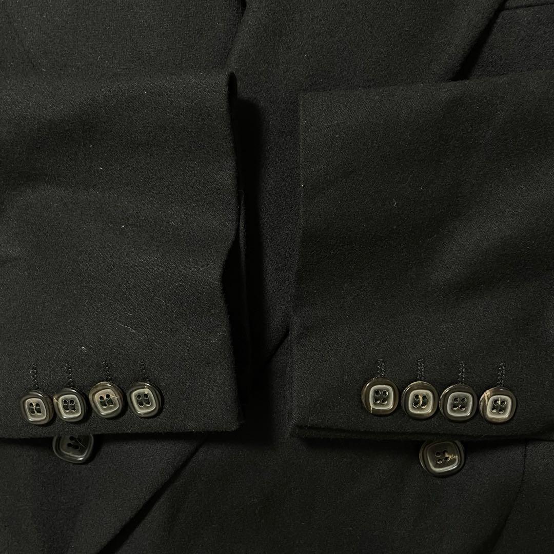 美品 VALENTINO ブラックフォーマルスーツ ダブル カジュアル カシミヤ