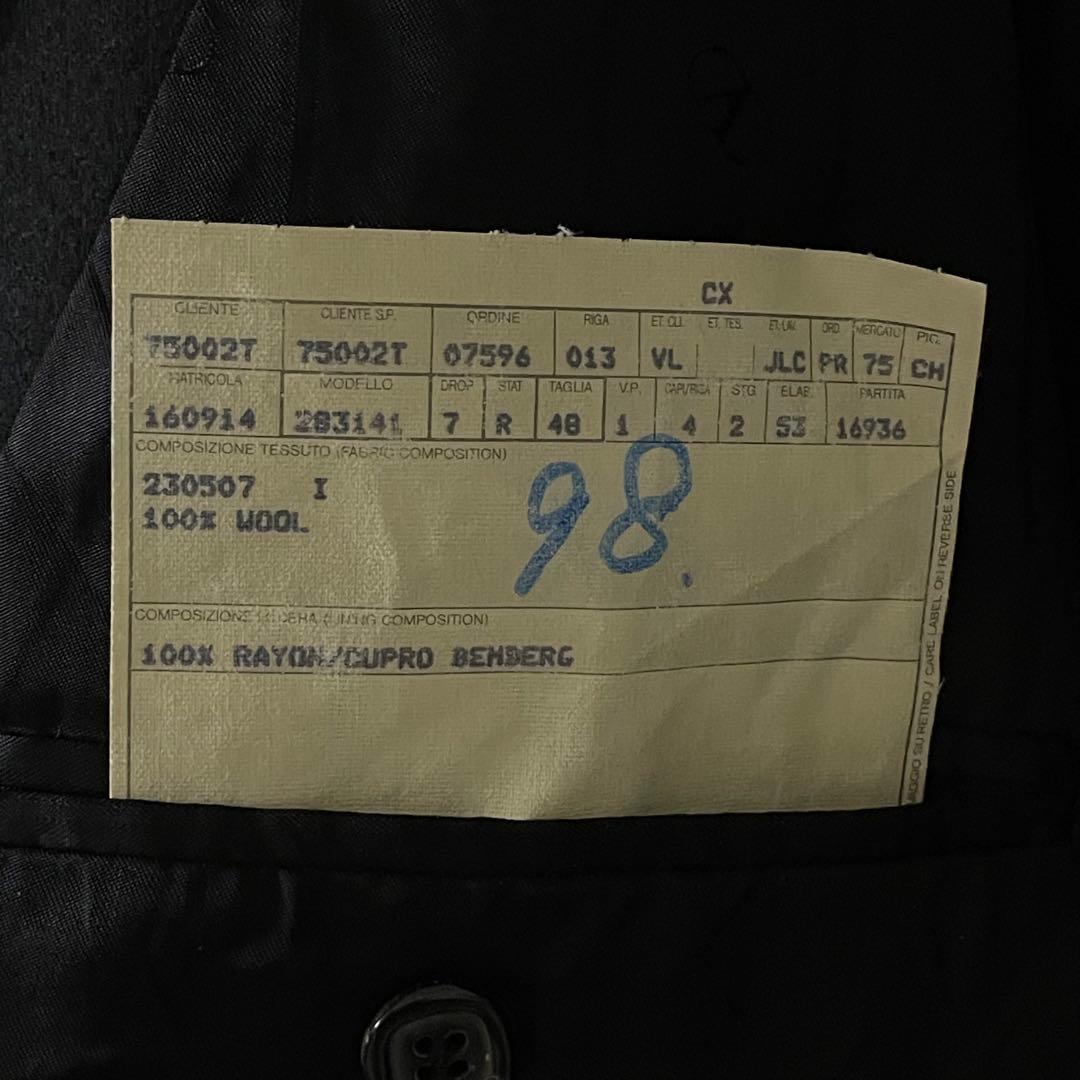 美品 VALENTINO ブラックフォーマルスーツ ダブル カジュアル カシミヤ