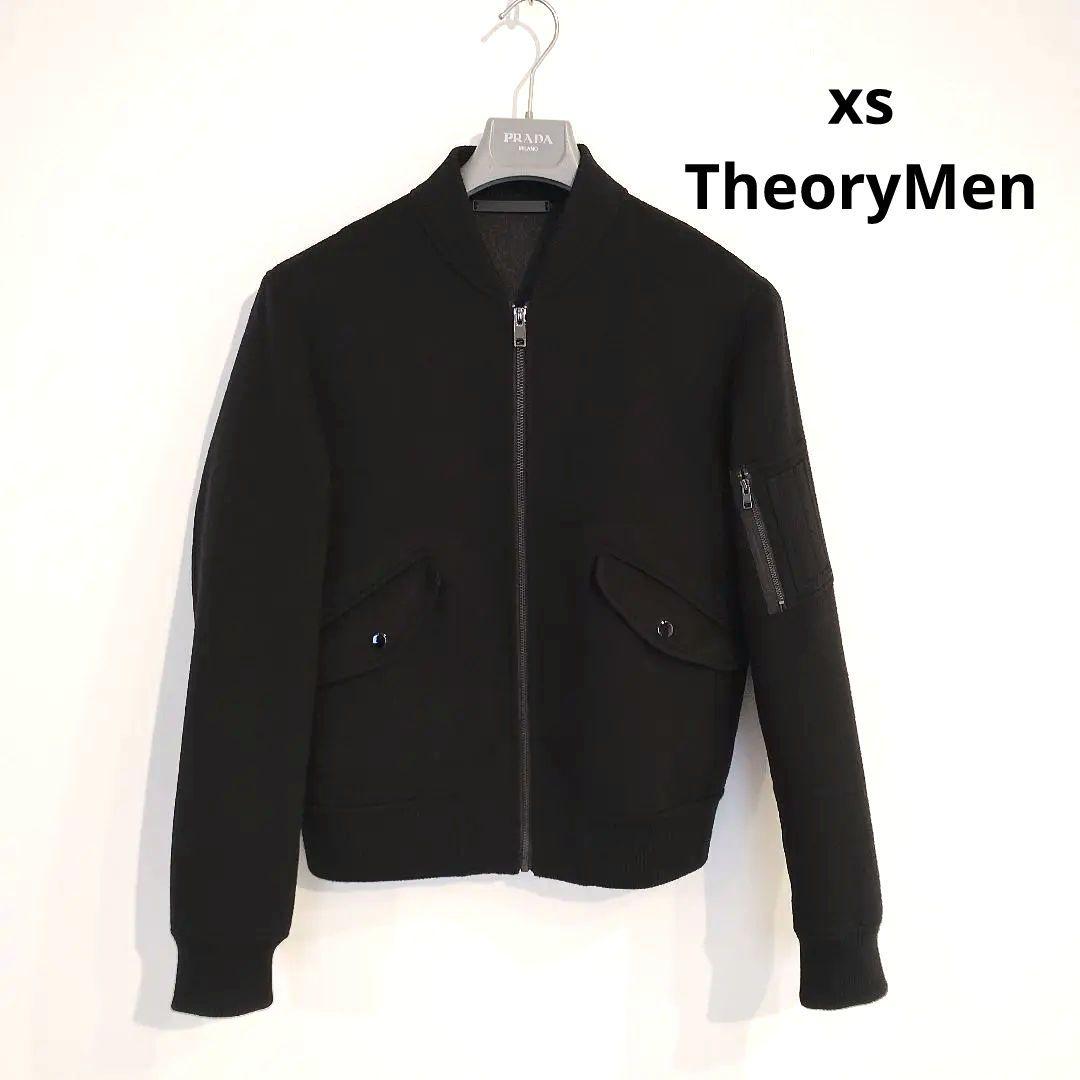 【美品】セオリーブルゾンXSサイズ　ユニセックス　ダブルフェイス生地　黒