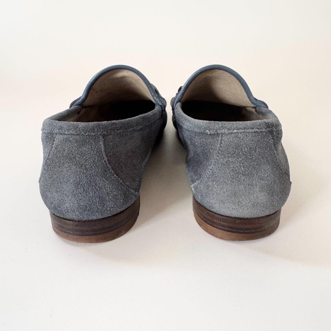 美品　GUCCI ホースビットローファー　スエード　モカシン　グレー　OLD