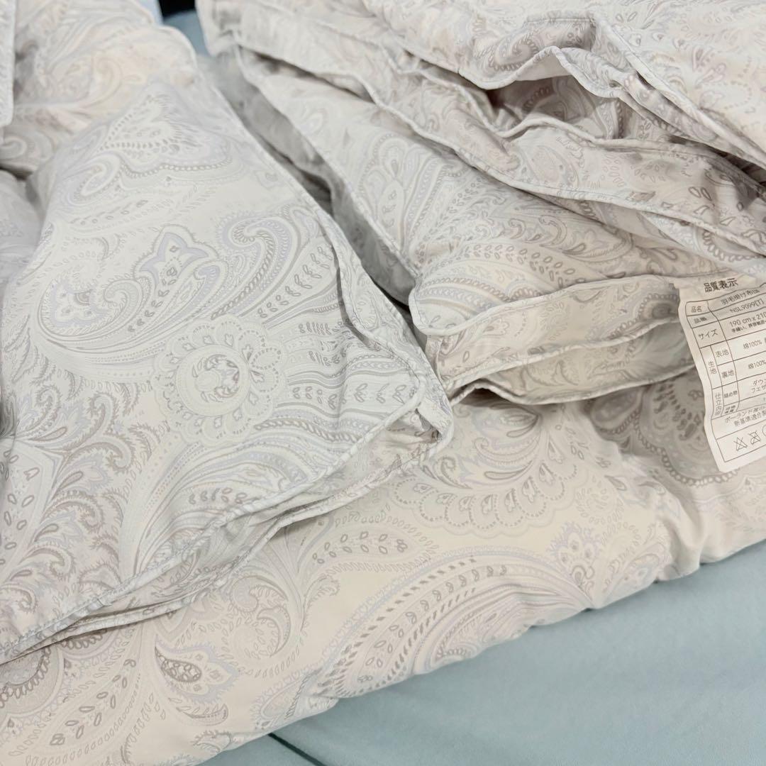 05開封済み　羽毛布団　ダブル　掛け布団　100%羽毛　RDS認証