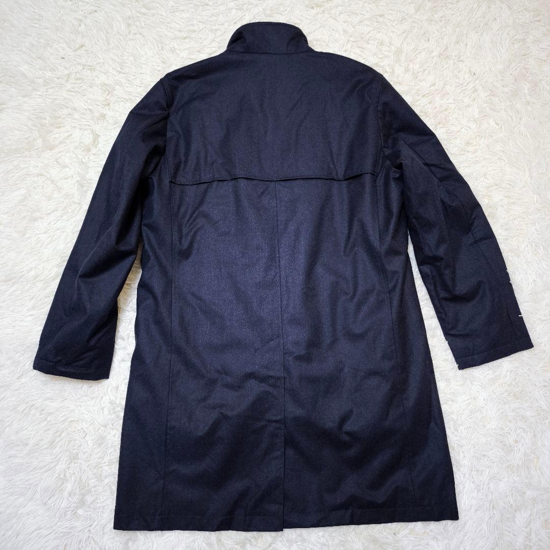 極美品アクアスキュータム 2way ダウンライナー チェスターコート 紺 42