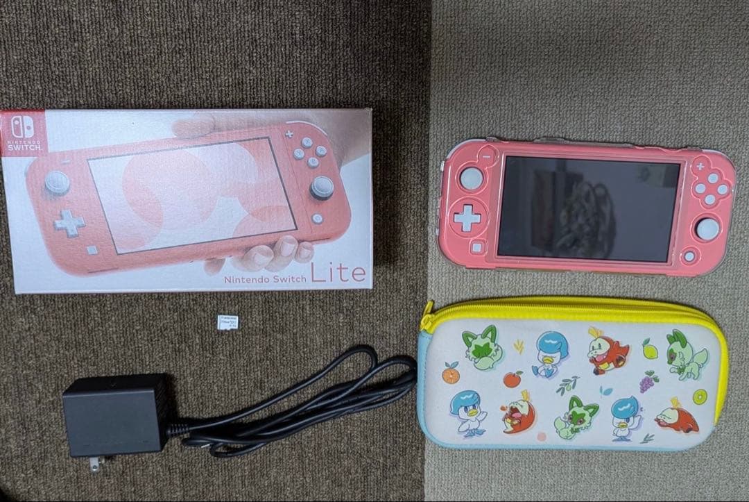 Nintendo Switch Liteピンク 本体 充電器・SD・ケース付き