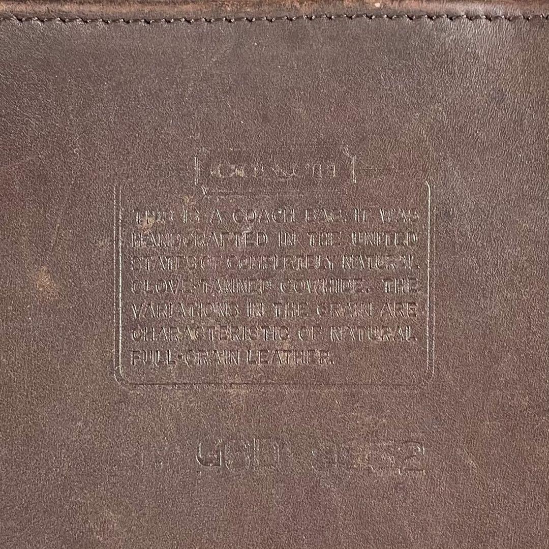 オールドコーチ　ルーラスレガシー　ショルダーバッグ 巾着　レザー　ダークブラウン