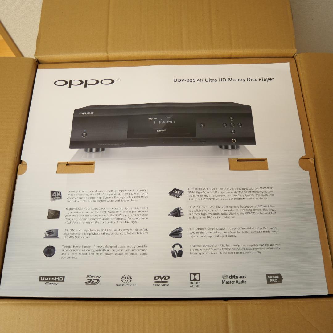 【美品】OPPO UDP-205 ブルーレイディスクプレーヤー オッポ 元箱付