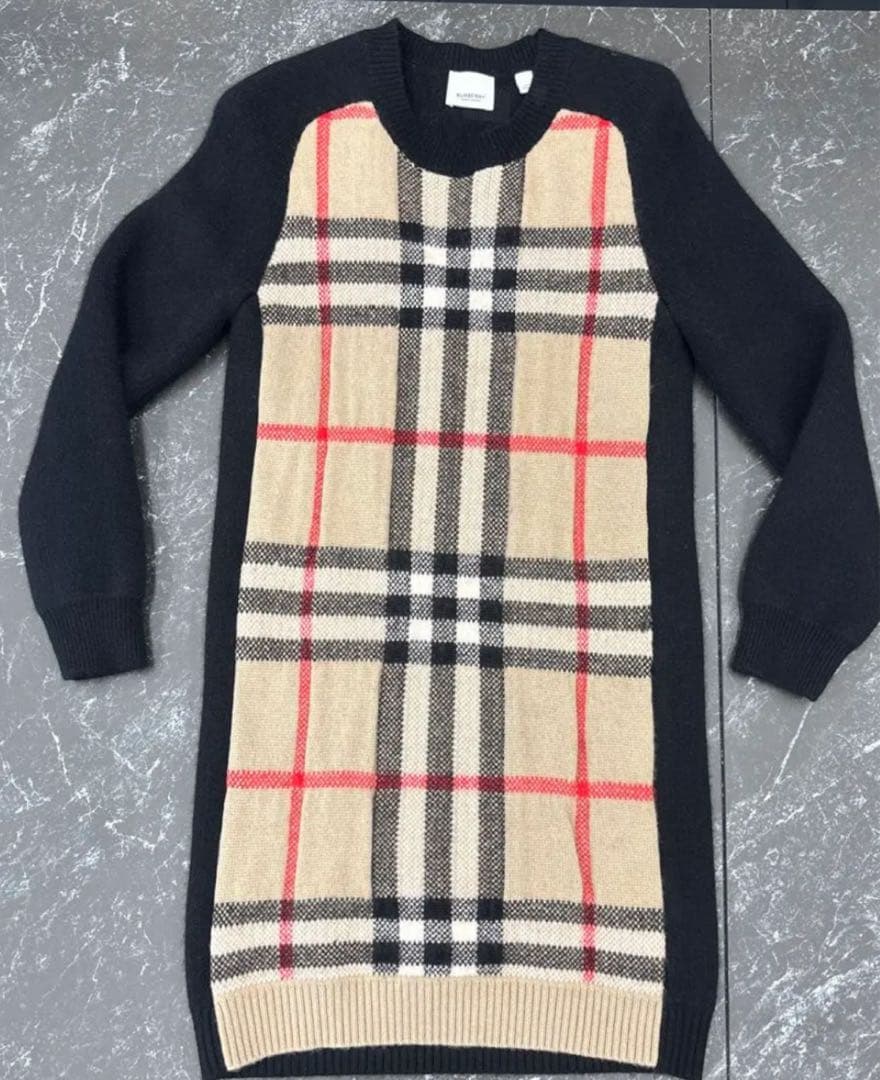 BURBERRYニットワンピース 12Y152㎝　大人可