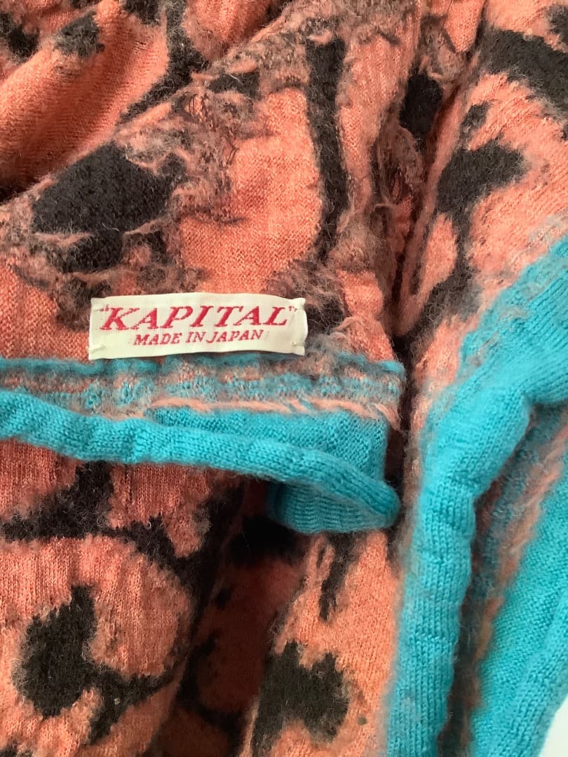 キャピタル　縮絨ウールマフラー未使用