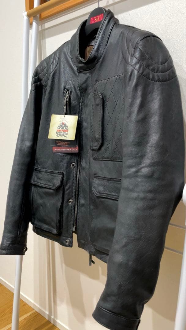 【美品・廃盤】デイトナ DL-501 スクランブラージャケット 本革 黒 M