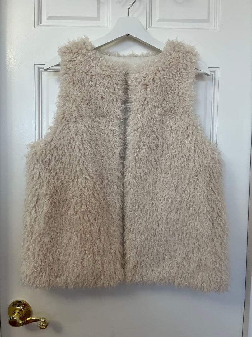 ANAYI ☆2023AWフェイクファージレ　オフホワイト