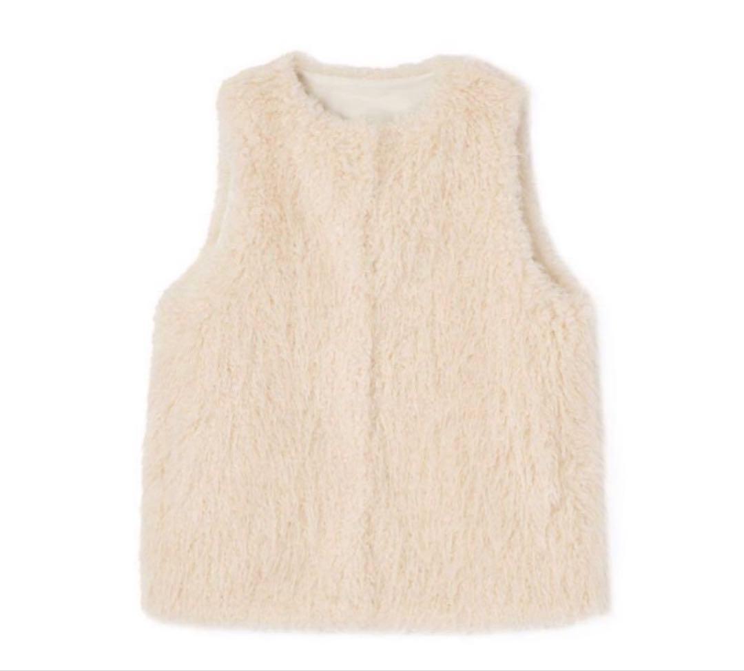 ANAYI ☆2023AWフェイクファージレ　オフホワイト