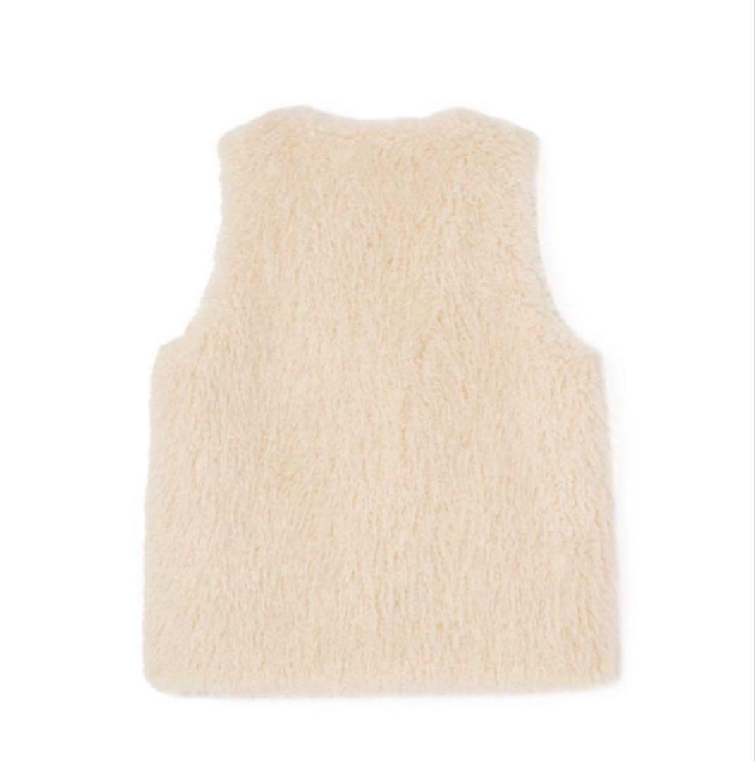 ANAYI ☆2023AWフェイクファージレ　オフホワイト