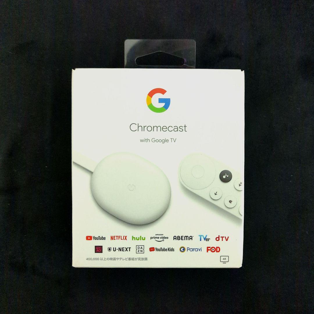 Google Chromecast GZRNL 4K リモコン付