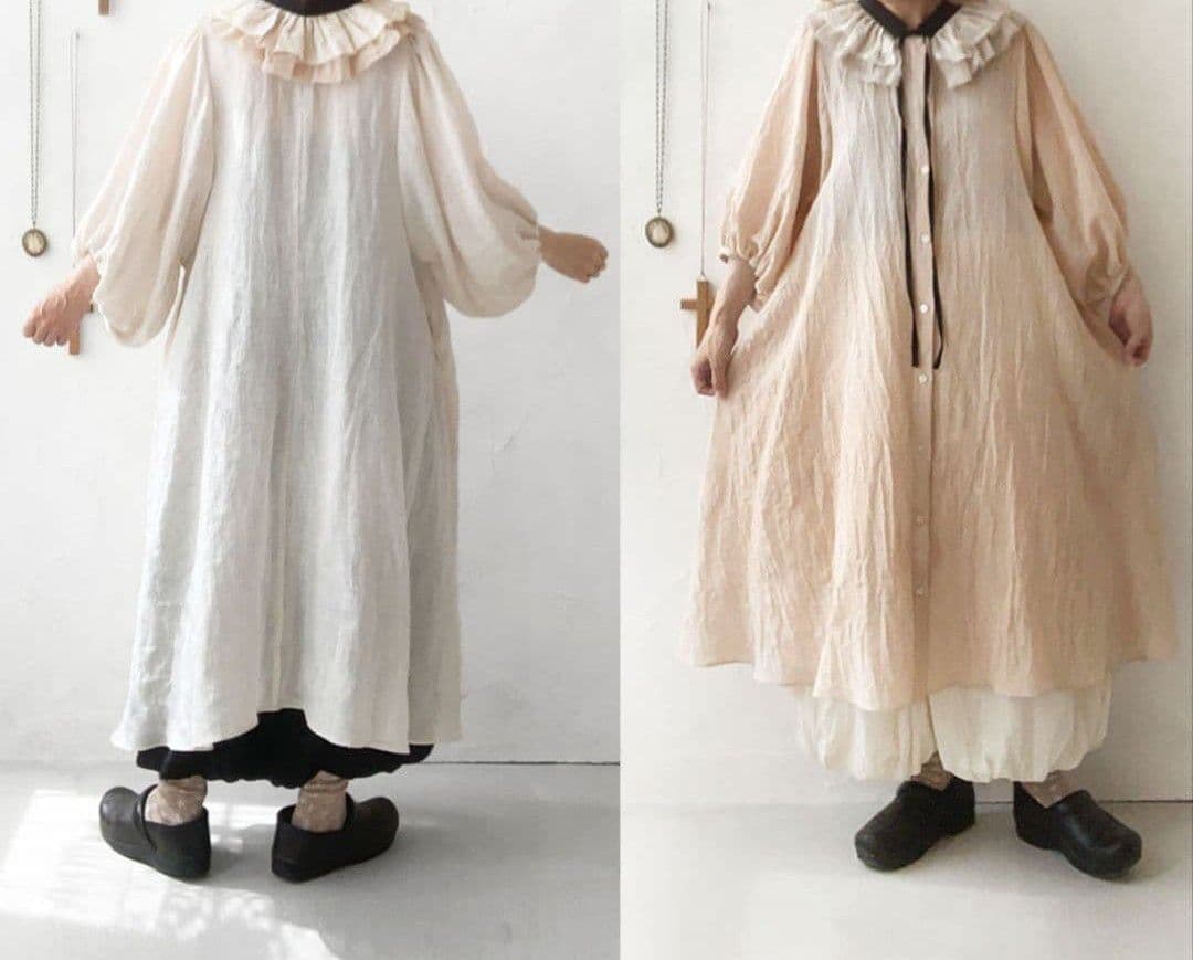 マルシェドゥスール MARCHE’DE SOEUR 付け襟つき2wayワンピース