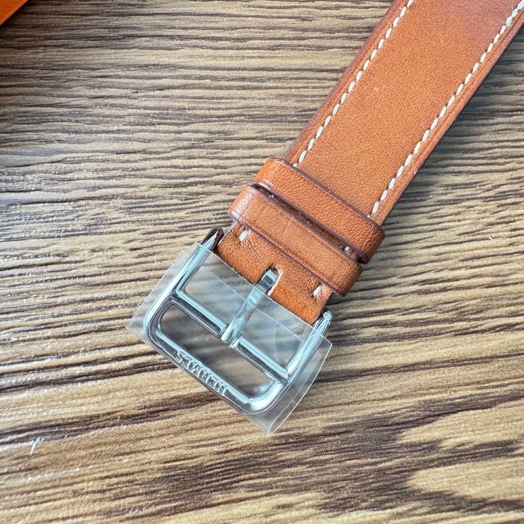 2489 Apple Watch エルメス　ブラウン　ドゥブルトゥール　二重