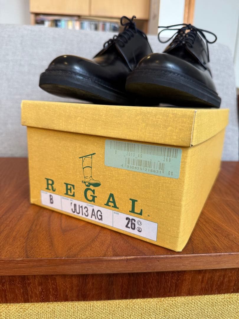 REGAL ブラック プレーントゥ定番　JU13AG 26cm 未使用品