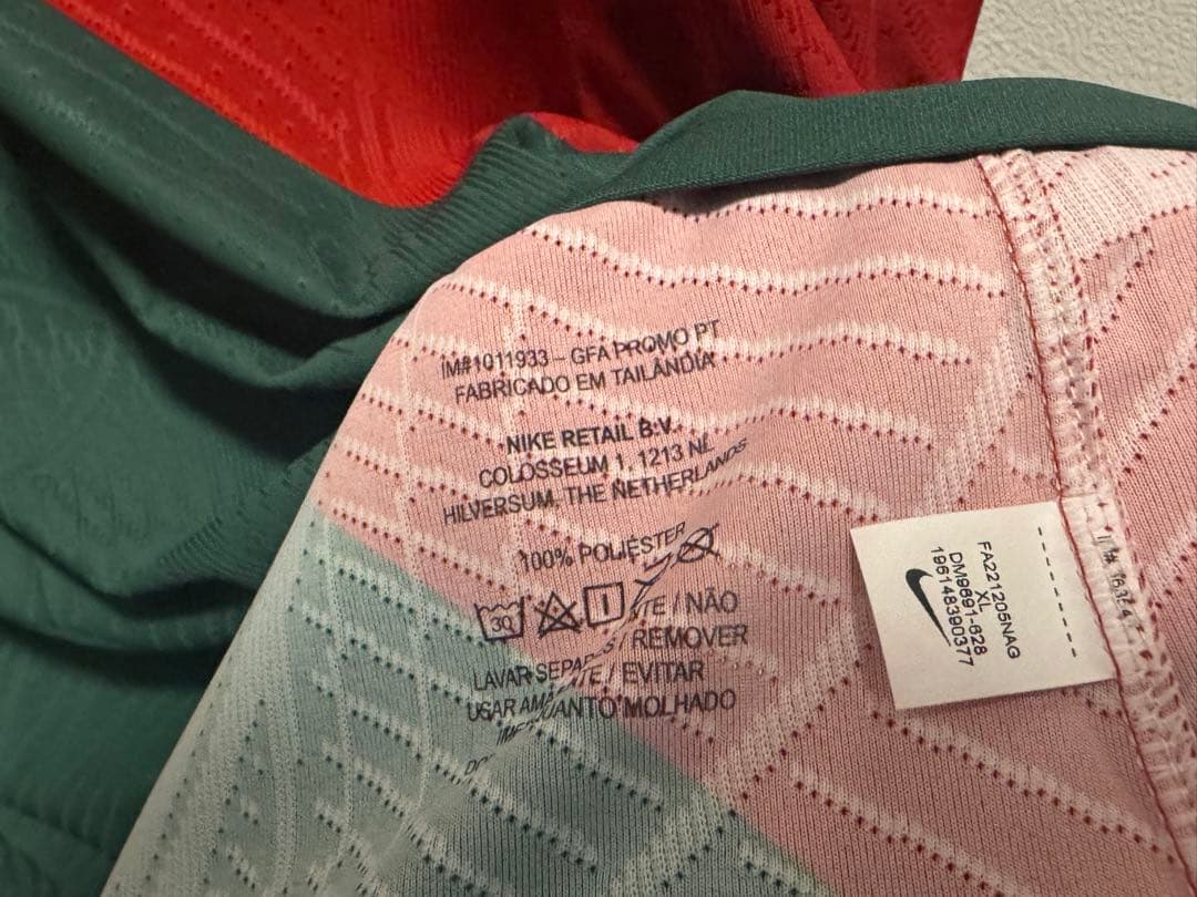 【選手支給用/正規品】ポルトガル代表　ユニフォーム　2022 ホーム