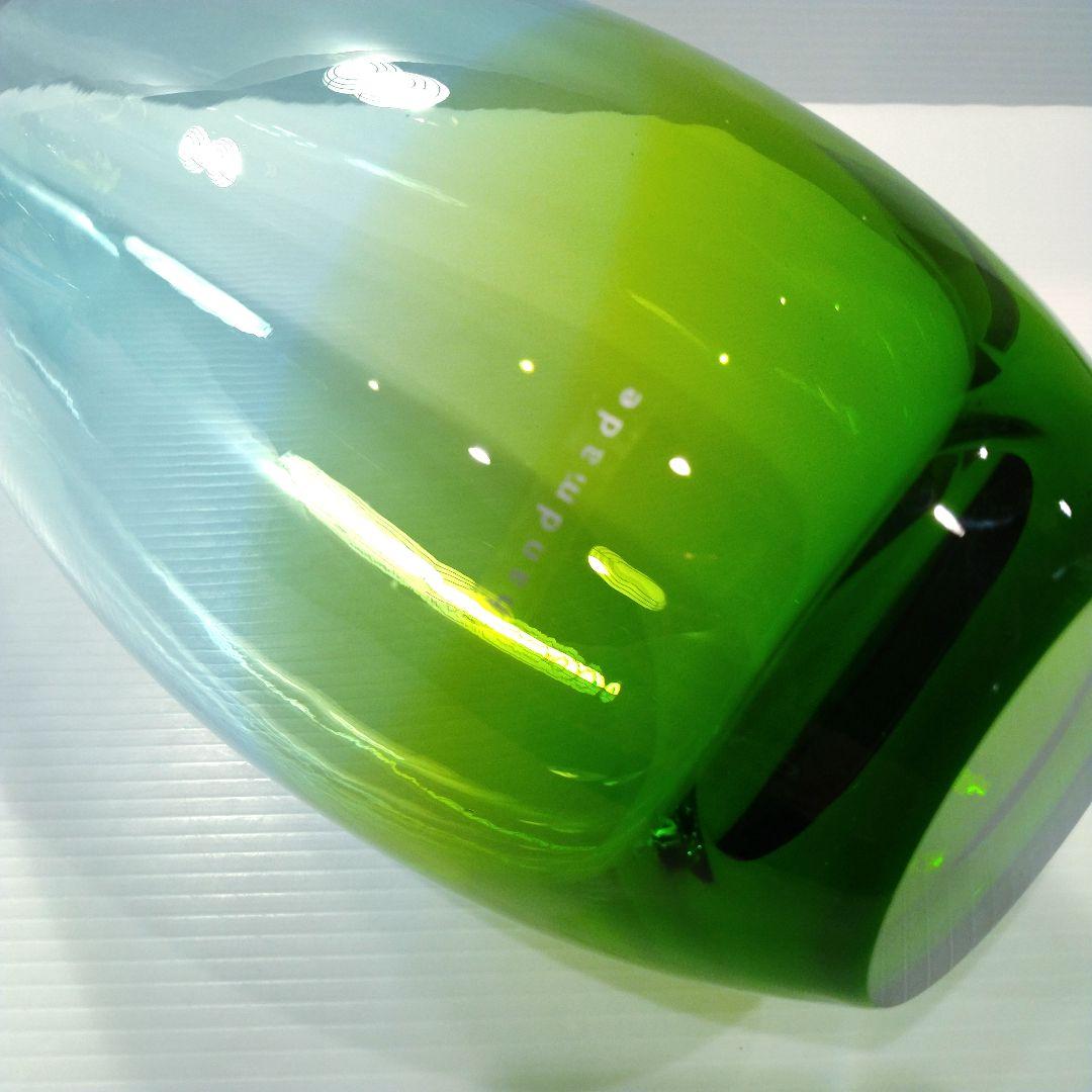 LSA フラワーベース ガラス 花器 ロング ブルー グリーン 高さ50cm