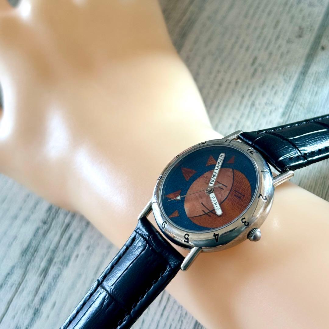 【電池交換済】Pierre Lannier ピエールラニエ 腕時計 太陽