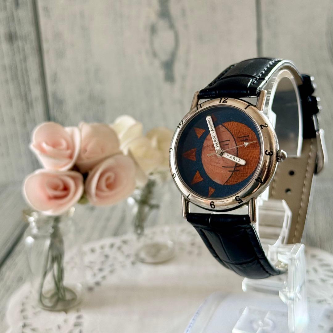 【電池交換済】Pierre Lannier ピエールラニエ 腕時計 太陽