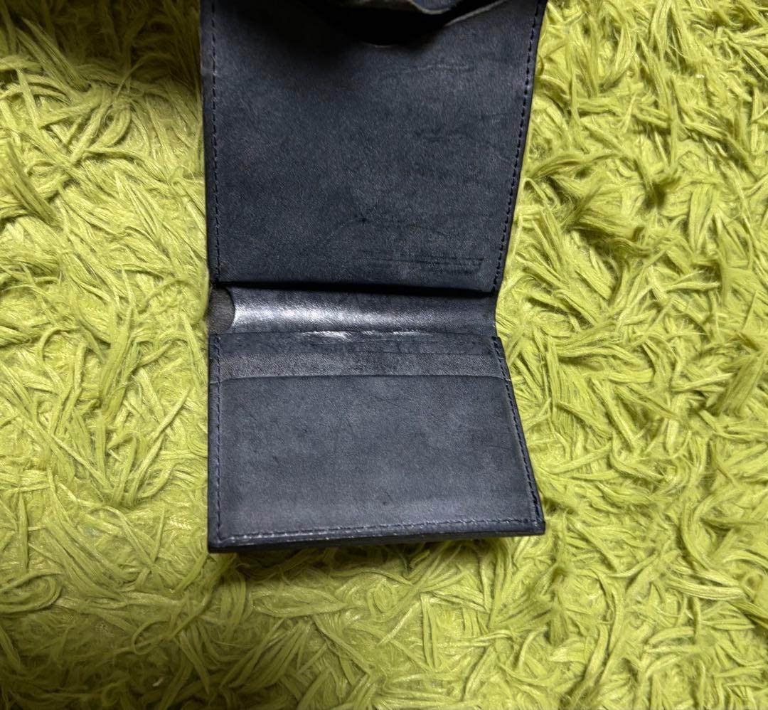 Hender scheme flap wallet ネイビー