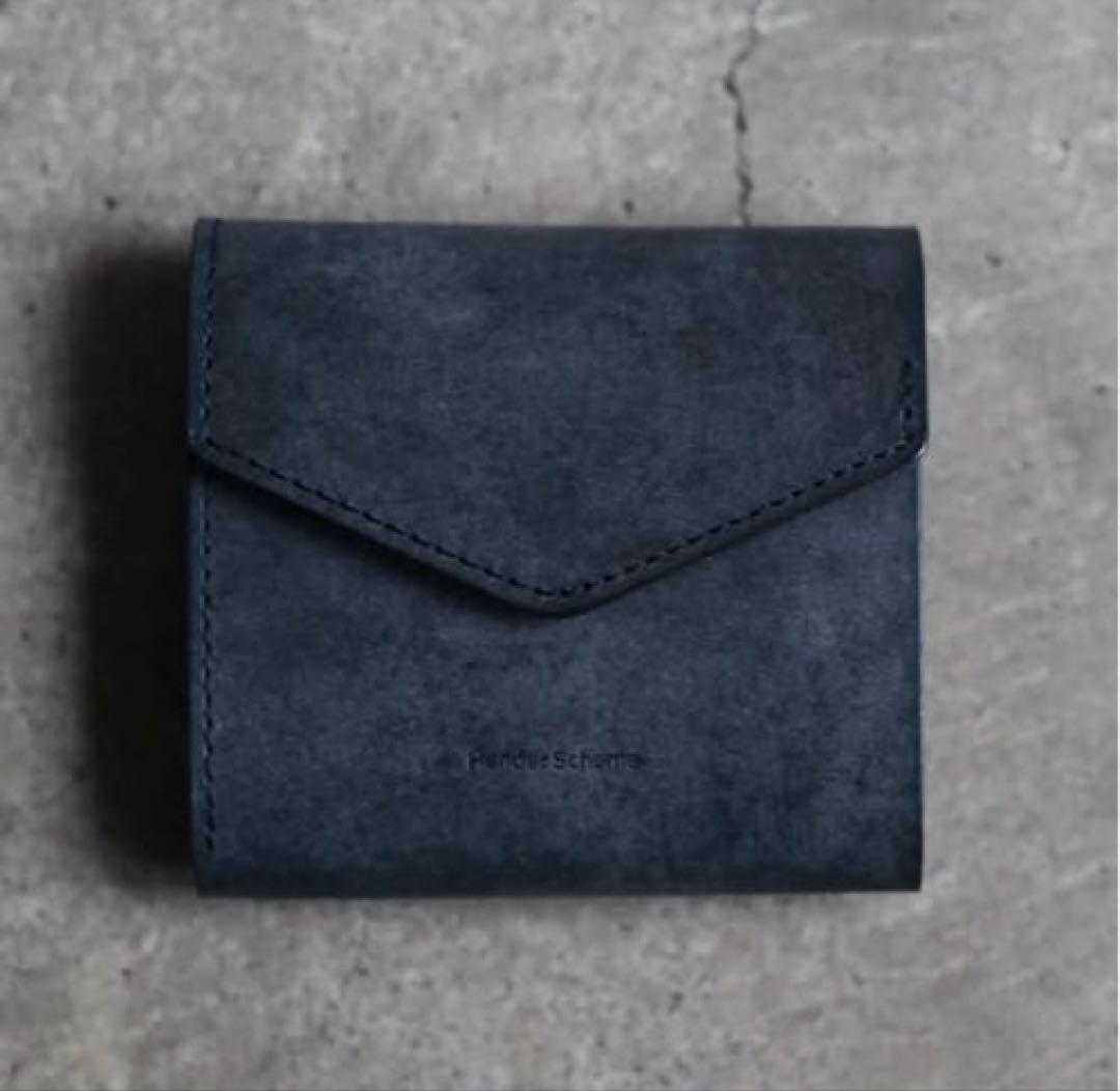 Hender scheme flap wallet ネイビー