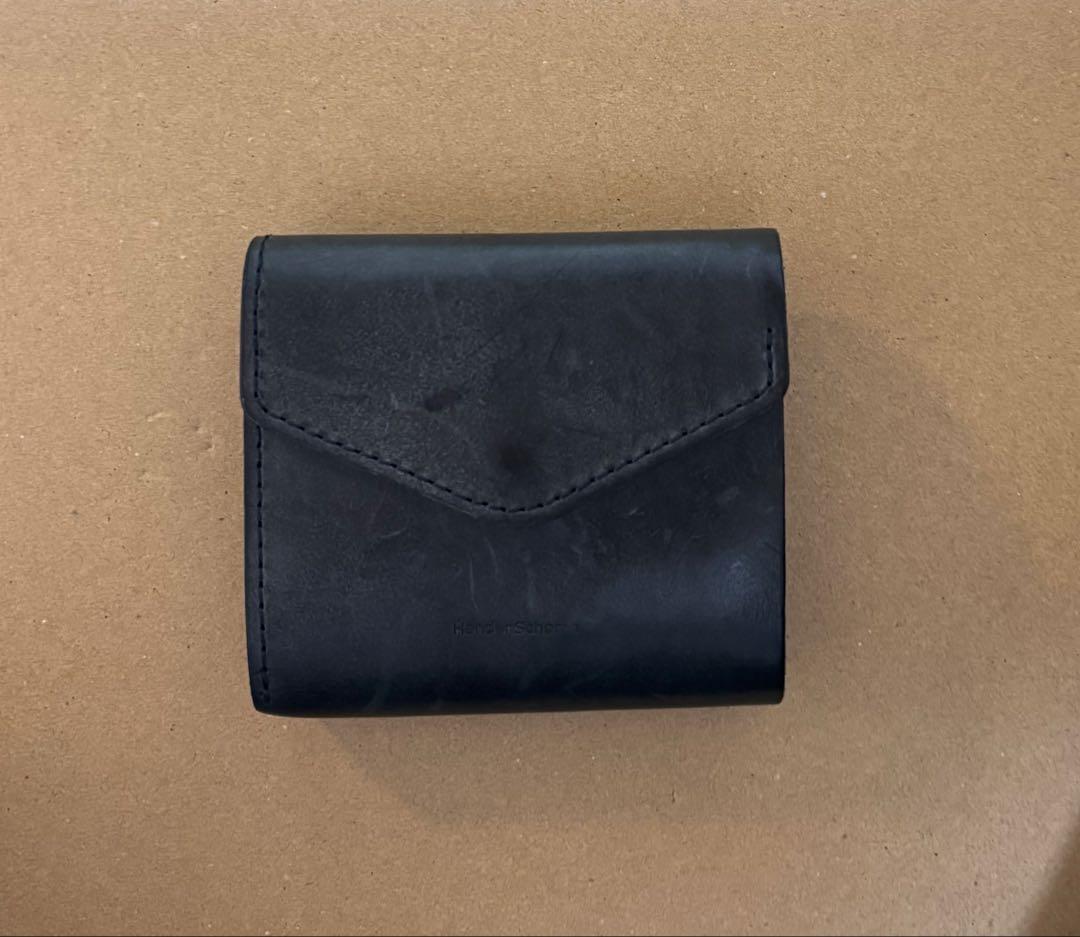 Hender scheme flap wallet ネイビー