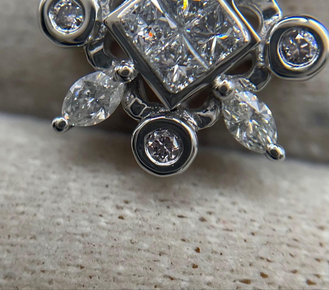 専用JL215★高級 カラーレス/ピンクダイヤ0.43ctpt950ヘッド 鑑付