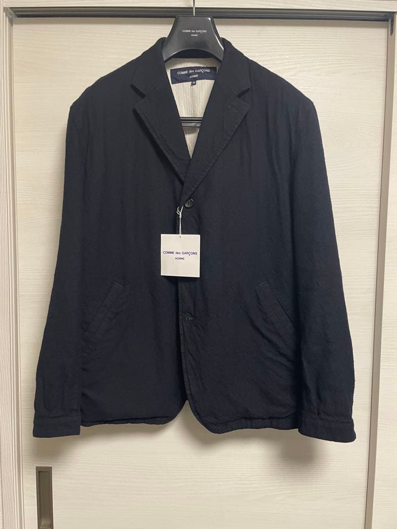 COMME des GARÇONS HOMME ウール縮絨　ジャケット M 紺