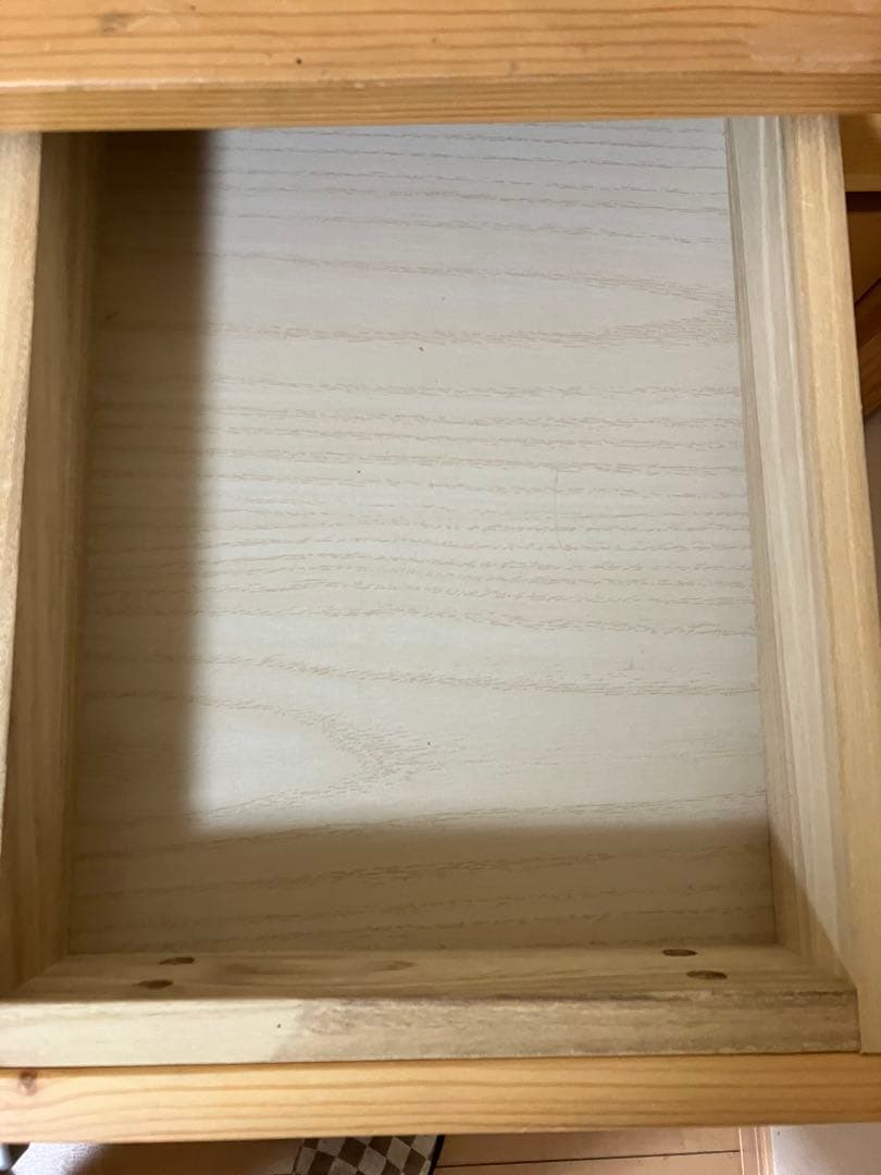 格安　無印良品 机 パイン材デスク・キャビネット