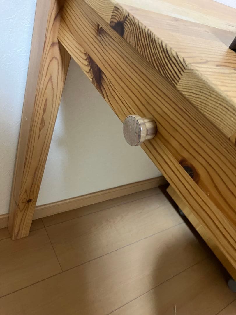 格安　無印良品 机 パイン材デスク・キャビネット