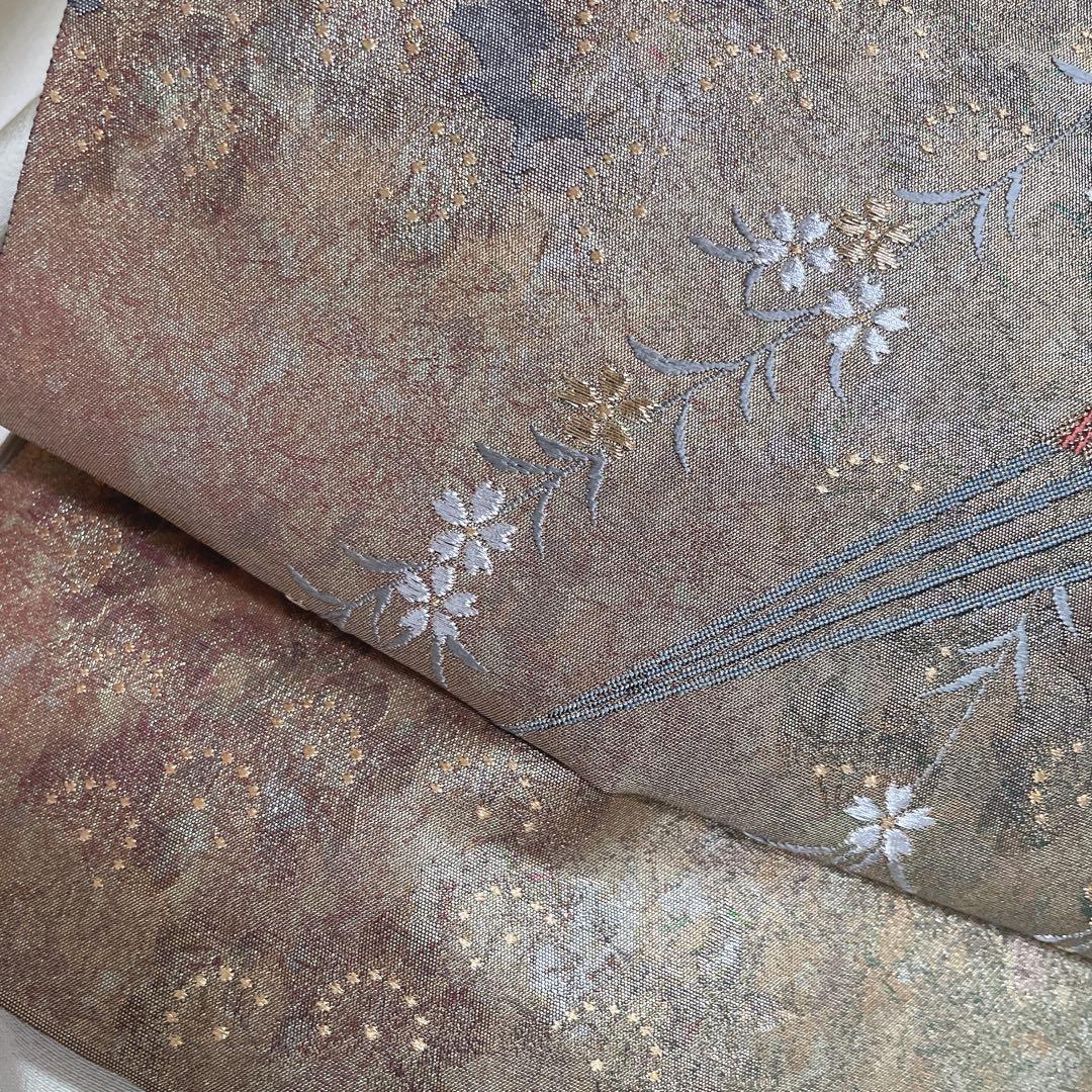 訪問着　フルセット　友禅　入江　松　海　着物　Q5