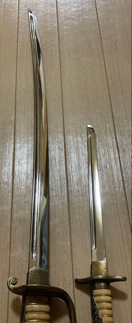 模造刀　美術刀　サーベル　指揮刀　時代武具　2本セット　A0431