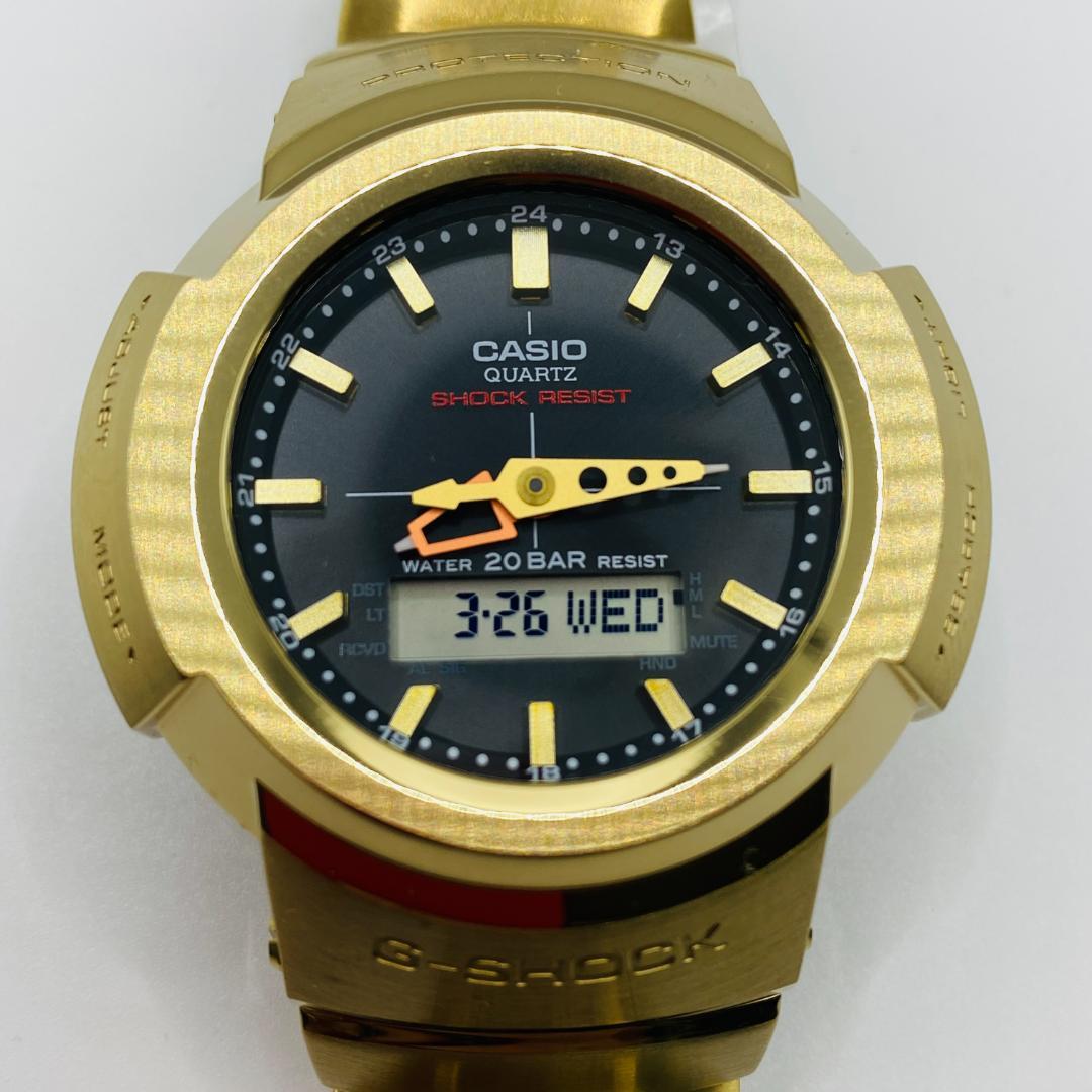 美品 G-SHOCK AWM-500GD カシオ フルメタル ゴールド