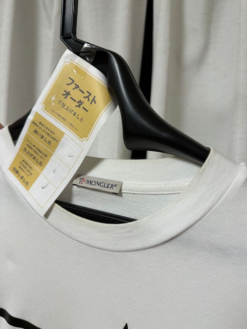 MONCLER ホワイト クリーニング済　長袖　ロンT モンクレール　サイズＭ
