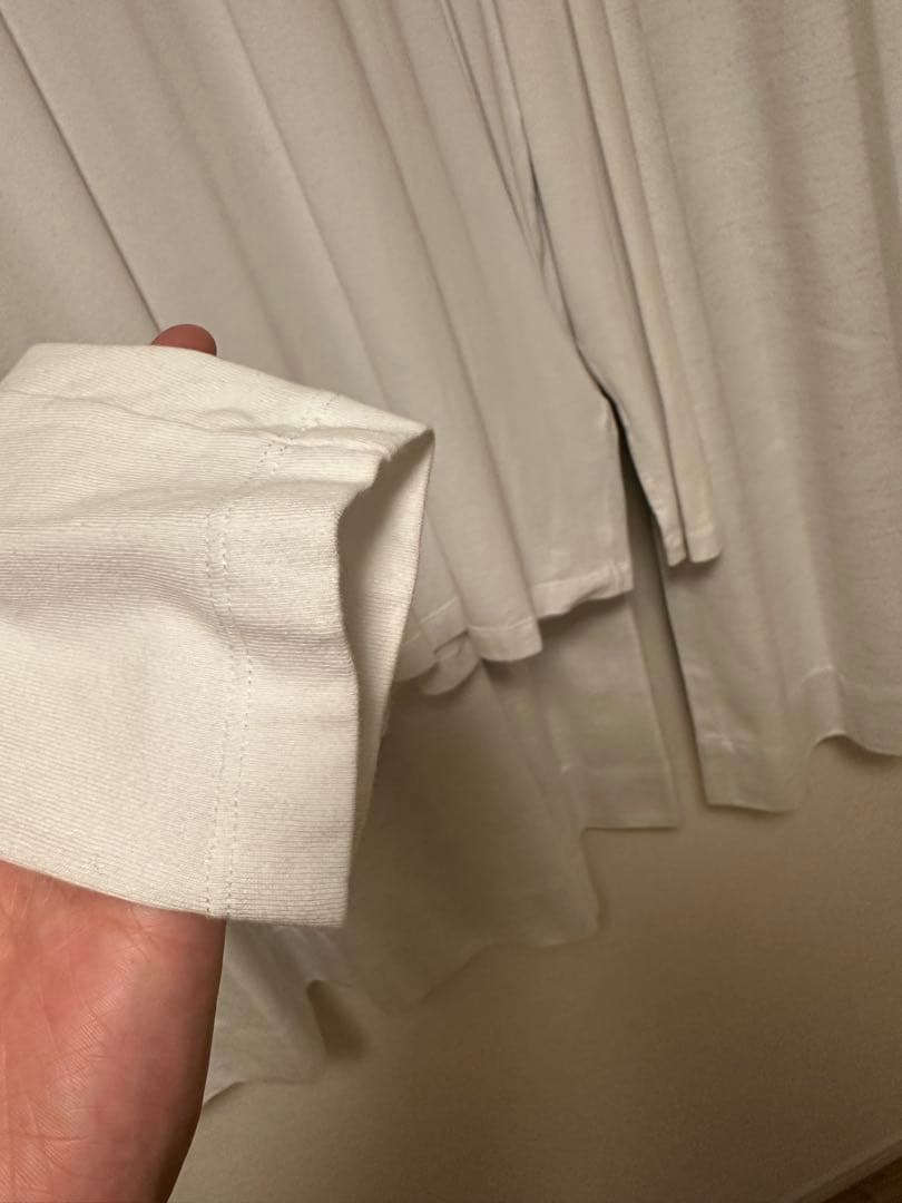 MONCLER ホワイト クリーニング済　長袖　ロンT モンクレール　サイズＭ