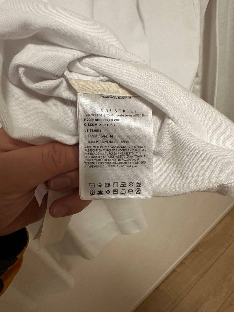 MONCLER ホワイト クリーニング済　長袖　ロンT モンクレール　サイズＭ