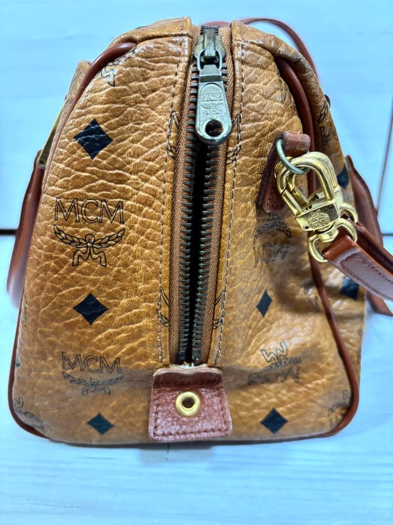 MCM モノグラム 2way ミニボストン ショルダーバッグ