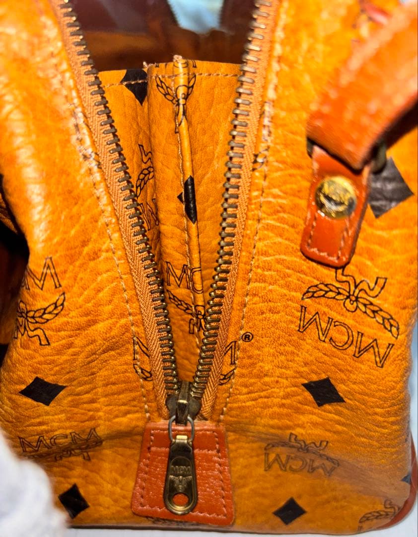 MCM モノグラム 2way ミニボストン ショルダーバッグ