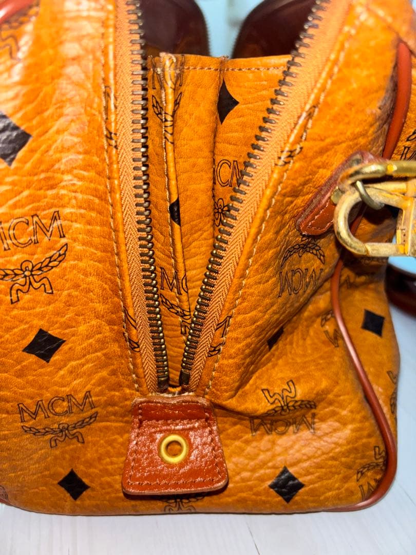 MCM モノグラム 2way ミニボストン ショルダーバッグ