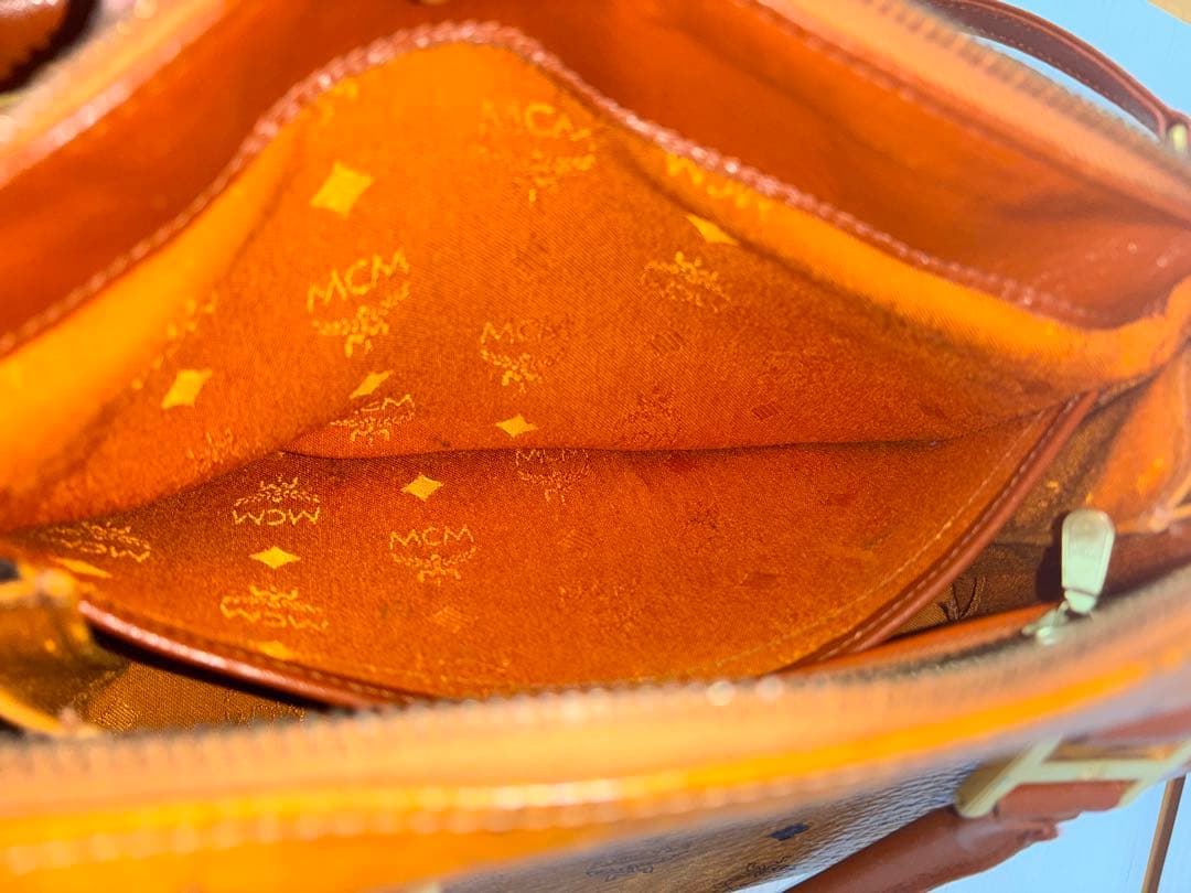 MCM モノグラム 2way ミニボストン ショルダーバッグ