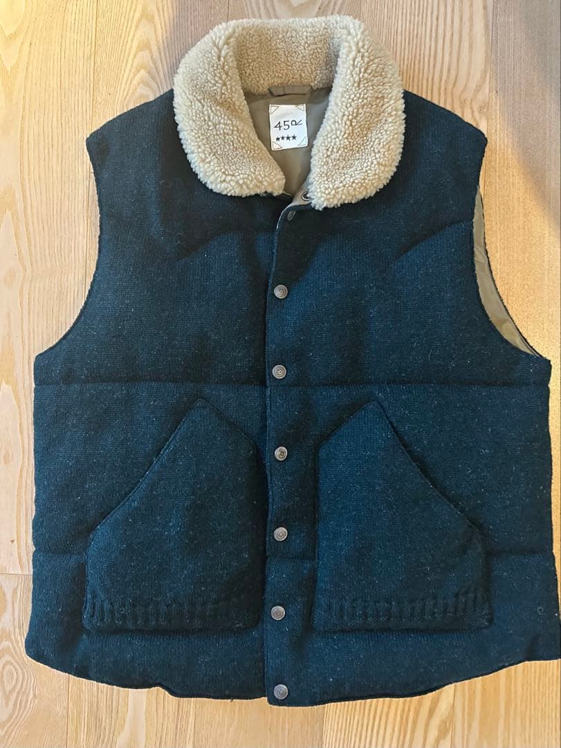 45R シェットランドニット×ナイロンの908ベスト