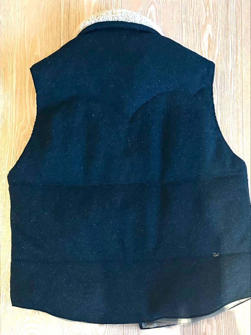 45R シェットランドニット×ナイロンの908ベスト