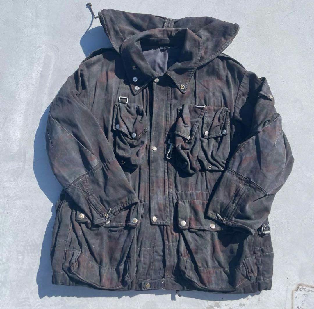 [マイケル竹中] スイス軍 M60 アルペンカモ 後染め ブラック 黒染め