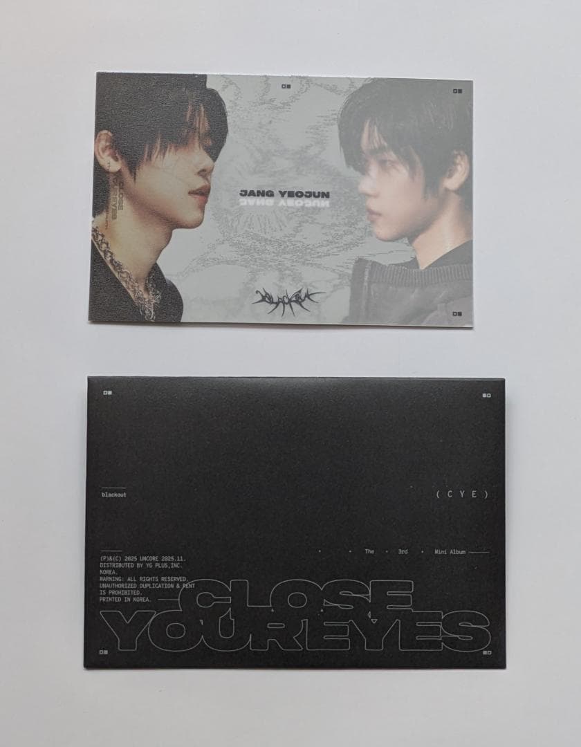 ★直筆サインCD&報道資料◆CLOSE YOUR EYES◆blackout